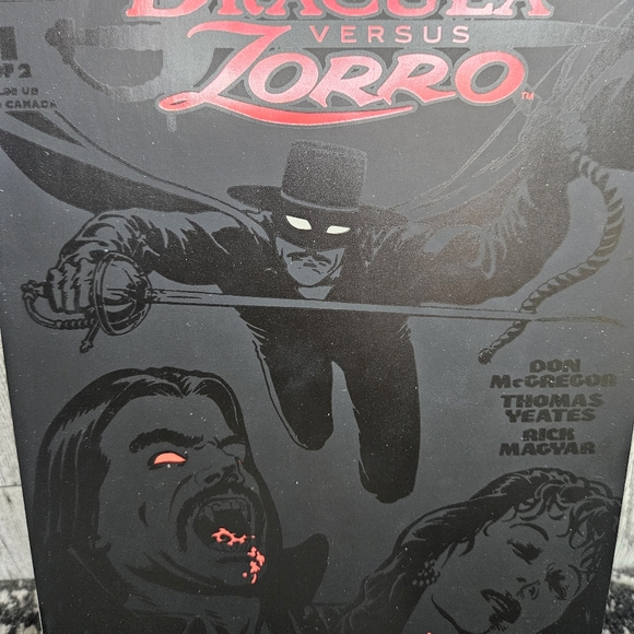 Dracula Versus Zorro #1 Topps Comic Comics Book 1993 Dracula Vs. Zorro - Picture 8 of 10